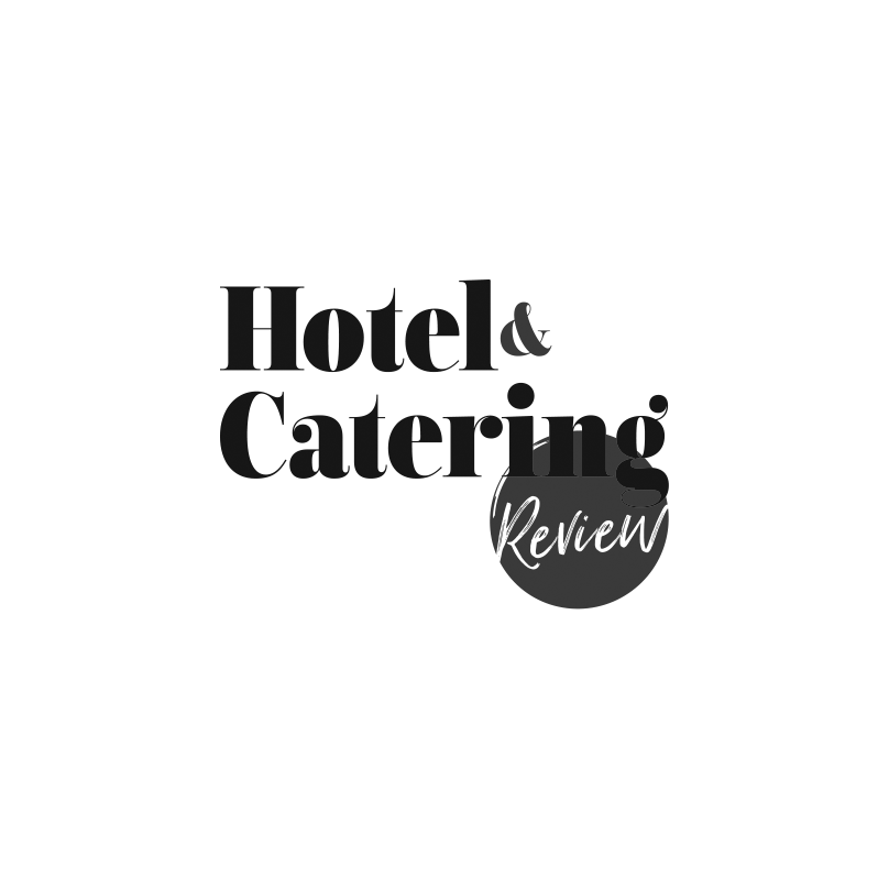 Hotel + Catering Review-Square Logo - Grayscale