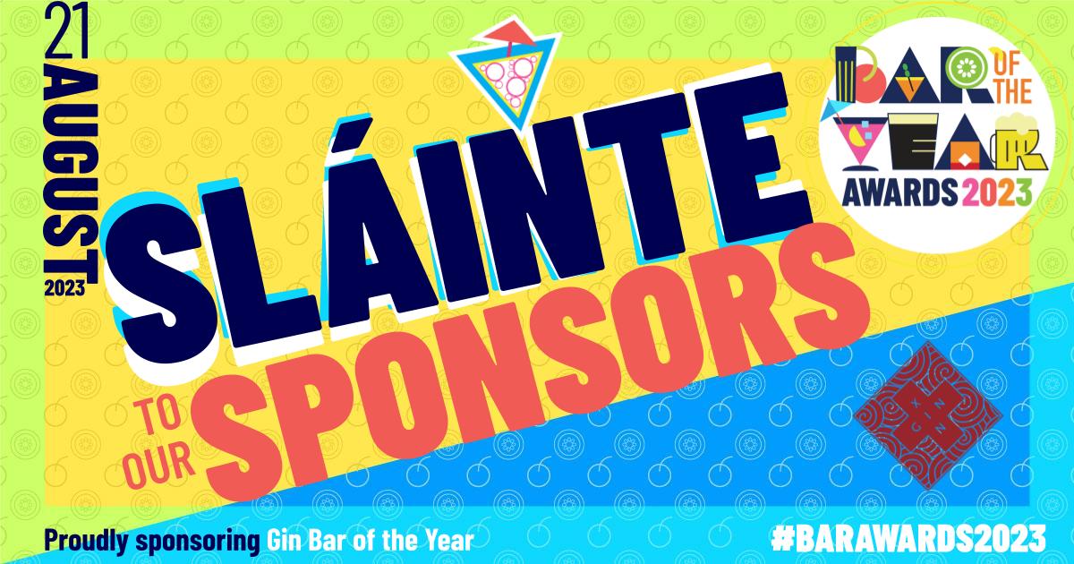 Banner sponsor Xin Gin Best Gin bar of the year